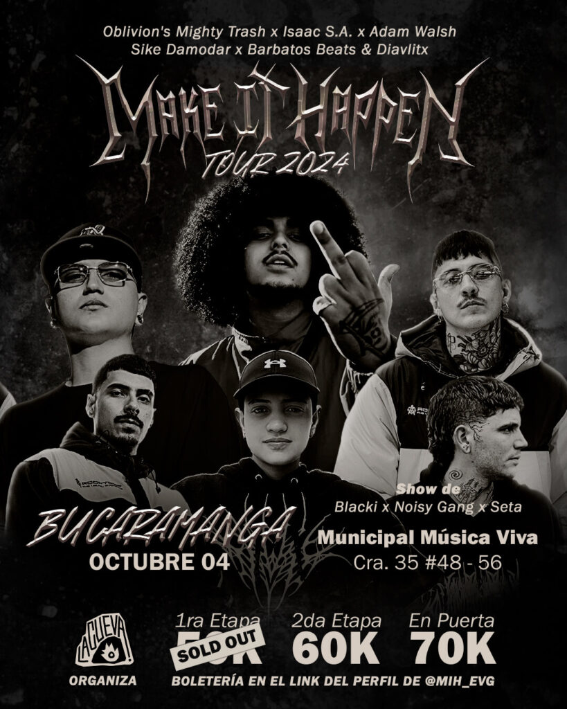 Rap en vivo: Make it Happen Tour 2024 llega a Bucaramanga - Revista Enredarte